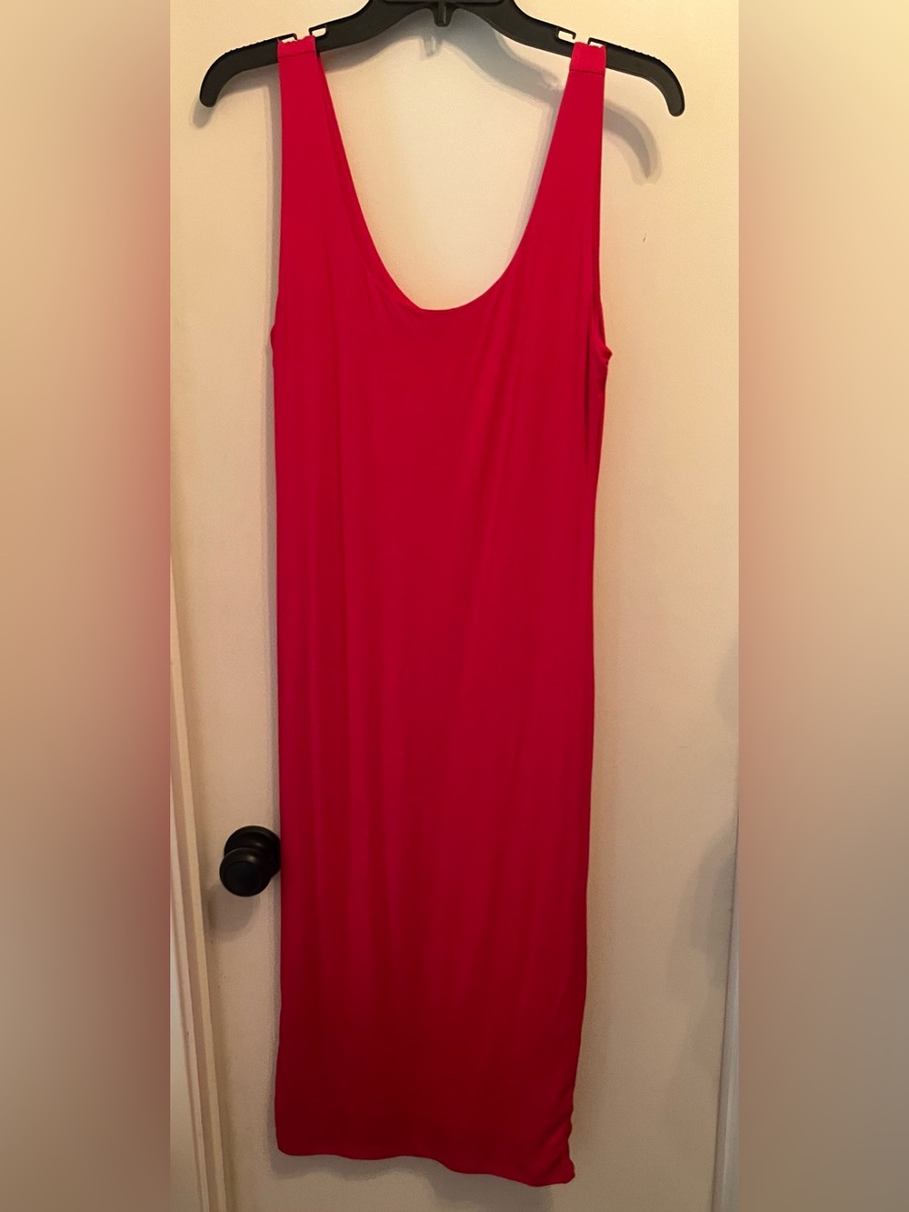 Bar III Red Scoop Neck Tank Maxi Sz S